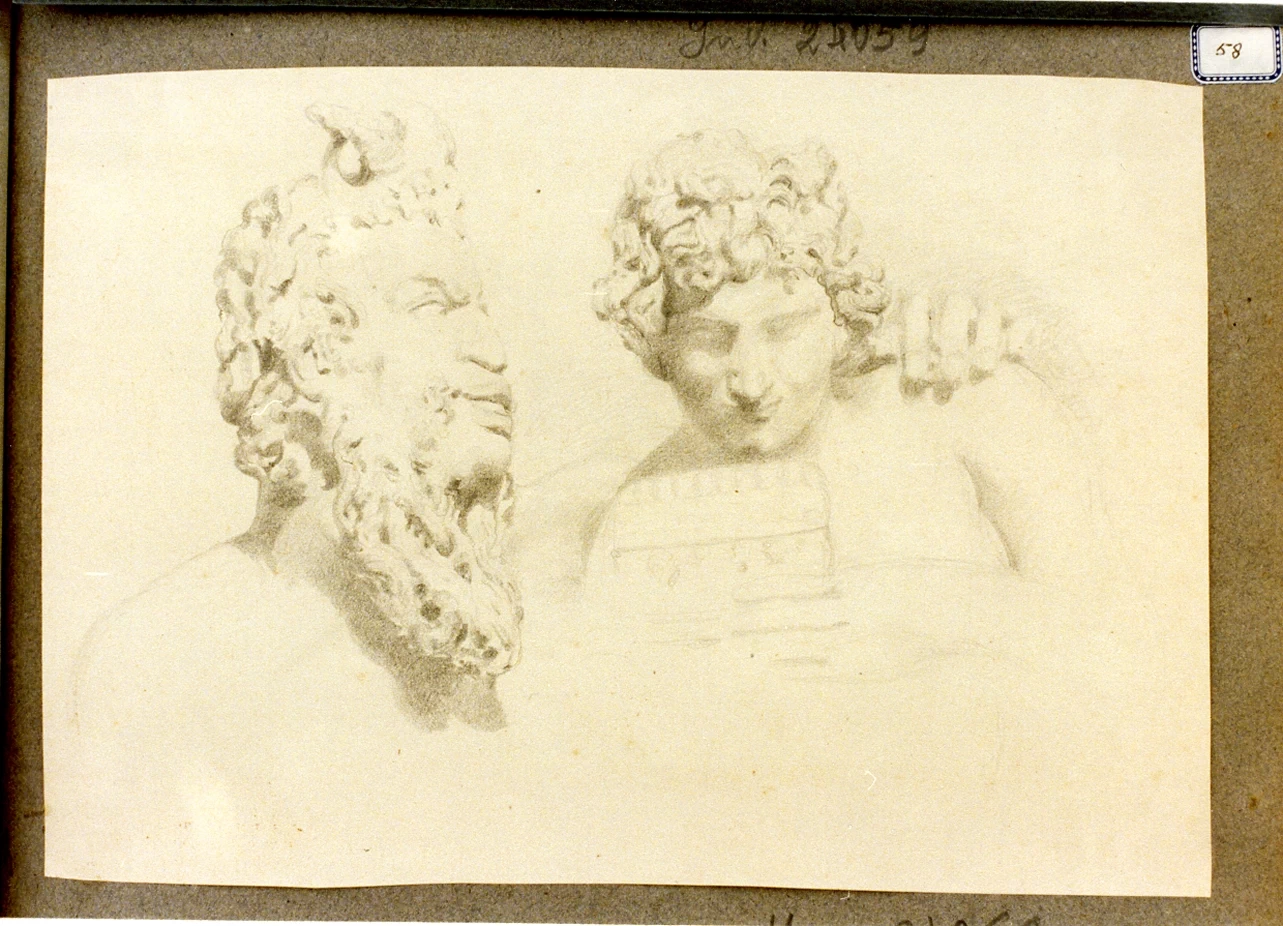 Studio delle teste di Apollo e Marsia - Certosa e Museo Nazionale S. Martino, Napoli